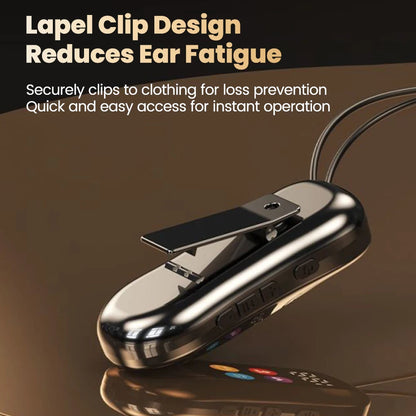 S30 Collar-Clip Bluetooth Headset Wireless Headphones With Mic HD Calling BT Earphones Variable Sound Earbuds Support SD Card