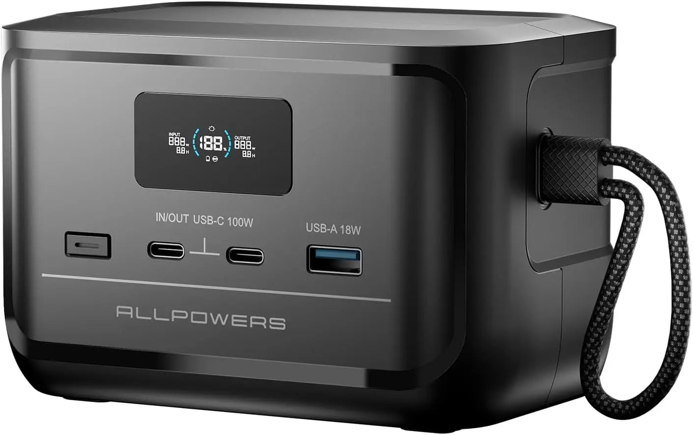 ALLPOWERS 31000mAh SOLAX P100 Portable Power Station 99.2wh Solar Generator with USB Output, LiFePO4 Battery for Camping Home RV