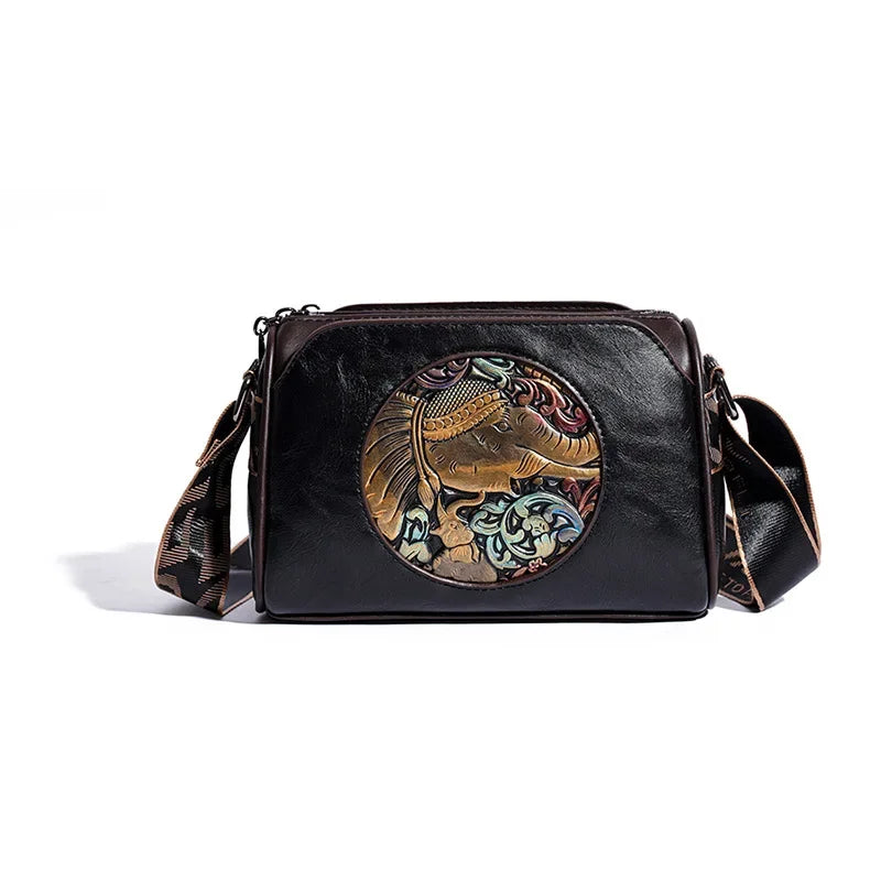 Women Crossbody Bag for Women Elephant Bags Fashion Print High Quality Leather Shoulder Bag Messenger Bags Sac a Main