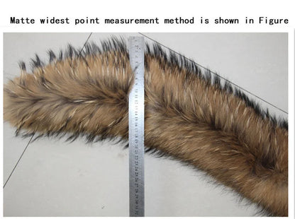 Winter Real Fox Fur Collar Woman Furry Natural Raccoon Fur Scarf Shawls Luxury Neck Warmer Wraps For Coat Fur Scarves Large Size
