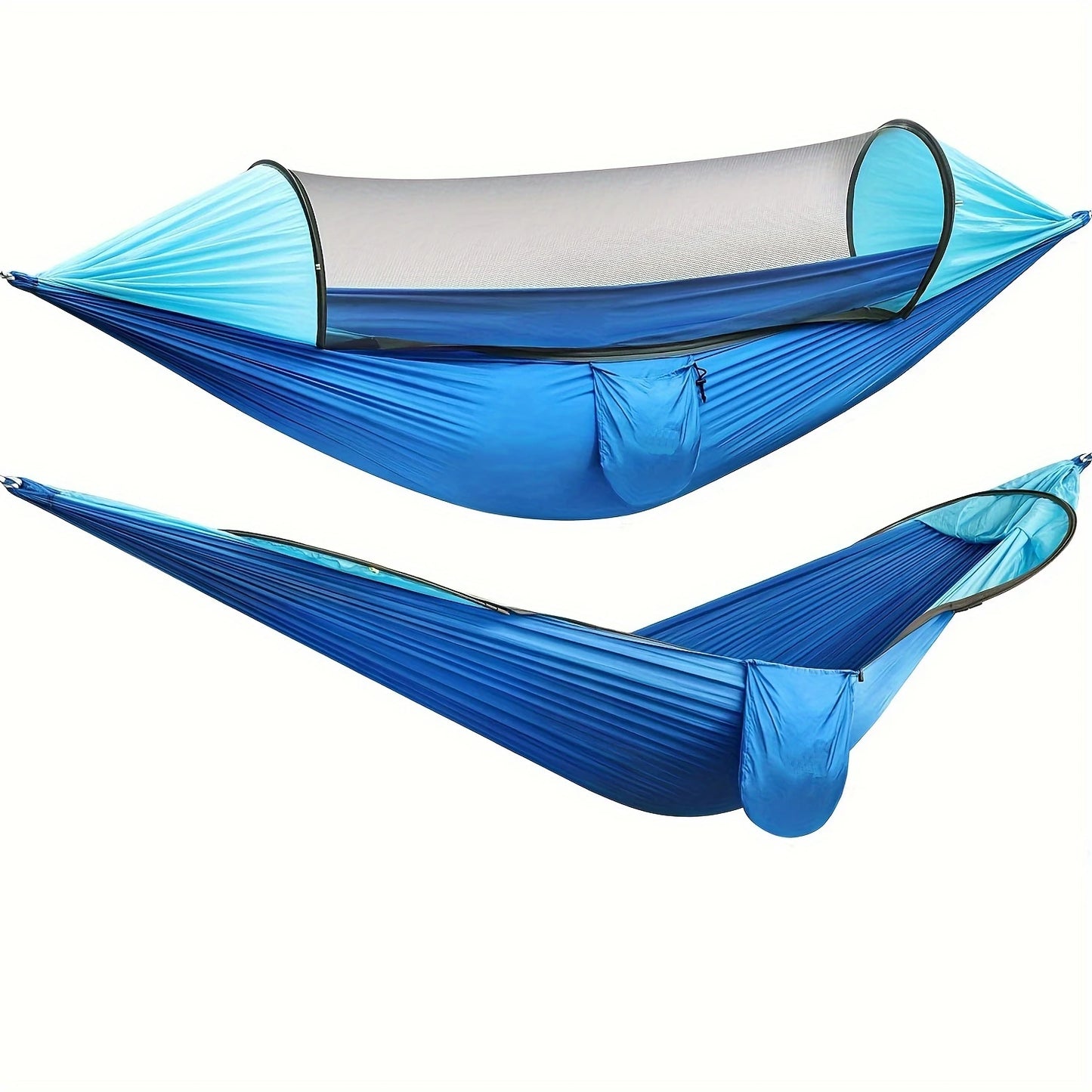 Fully Automatic Quick-Open Mosquito Net Hammock, Outdoor Single-Double Nylon Cloth Camping Support Rod, Mosquito Net, Hammock, Mosquito Repellent Hammock