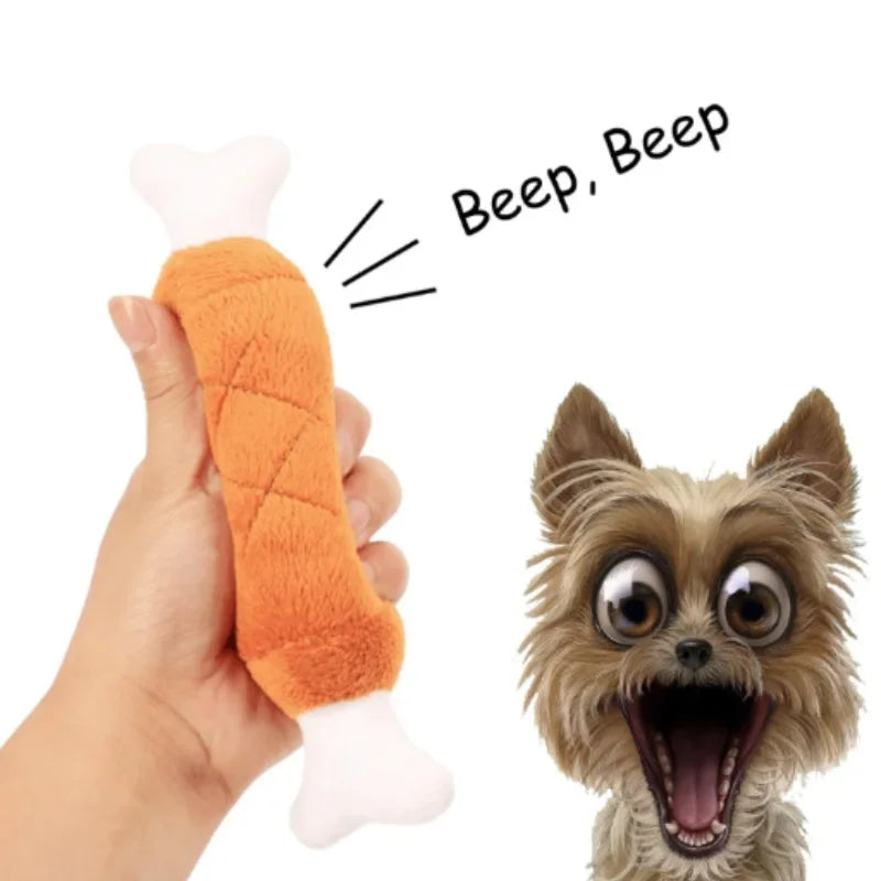 Interactive Cotton Rope Donkey Toy Grey/Brown Plush Sound Pet Training Game for Kittens And Dogs Creative Bite And Play Activity