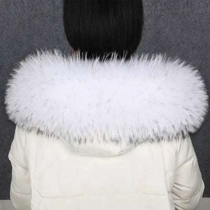 2025 Winter Raccoon Fur Collar Women Men Luxury Natural Fur Hood Trim Decors For Coat Jacket  Genuine Real Fur Shawls Scarves