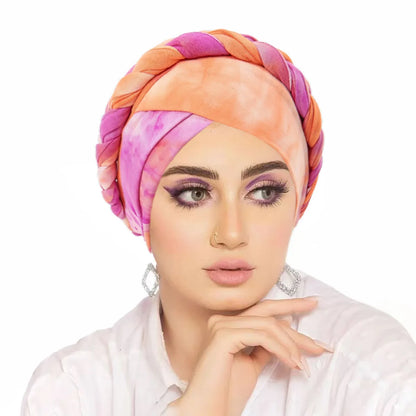 2026 New Head Scarf for Muslim Women Print Braid Turban Bonnet Hijab Caps Inner Hijabs Femme Musulman Arab Wrap Turbantes