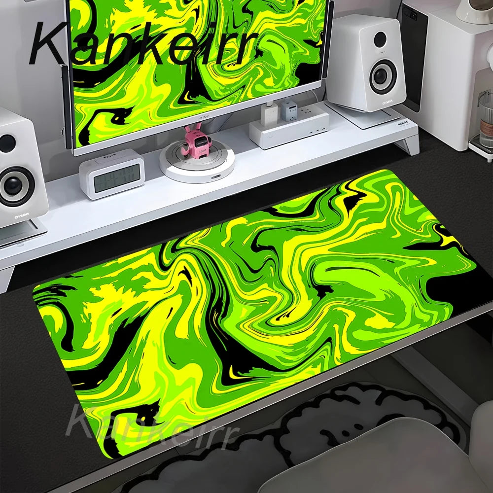 90x40cm Non-Slip Rubber Gamer Mouse Mat Gaming Mouse Pad Strata Liquid Desk Mat XXL Computer Keyboard Table Pad Large Mousepad