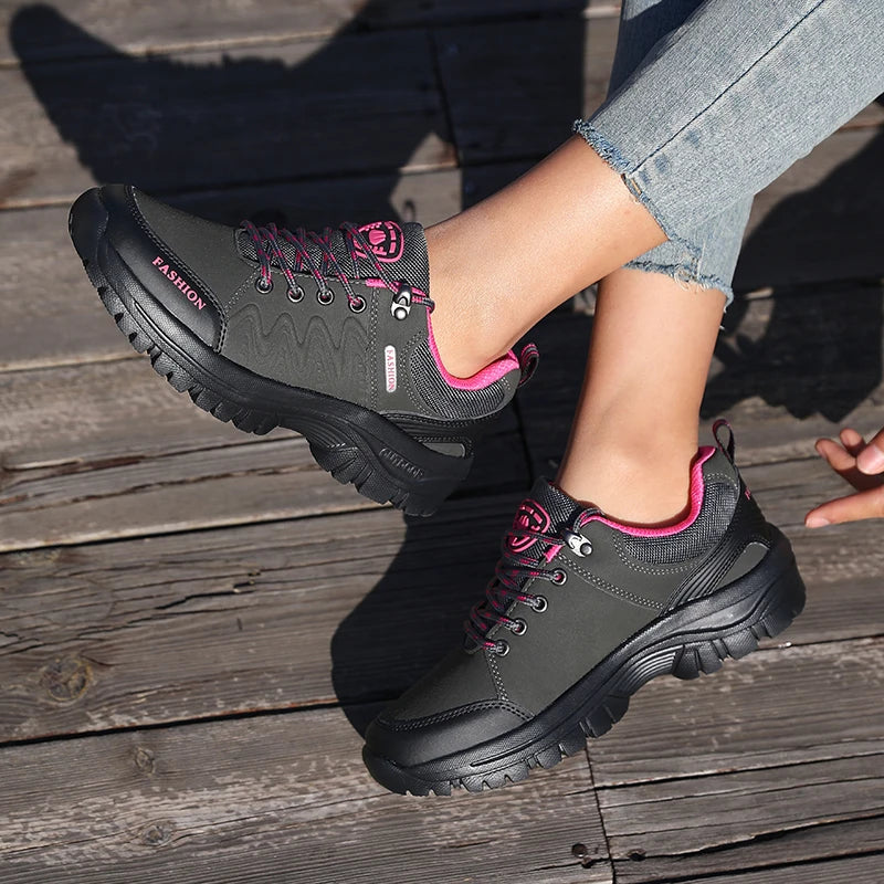 Outdoor Hiking Shoes for Women Anti Slip Comfortable Lightweight Luxury Brand Waterproof Platform Trekking New Women's Sneakers