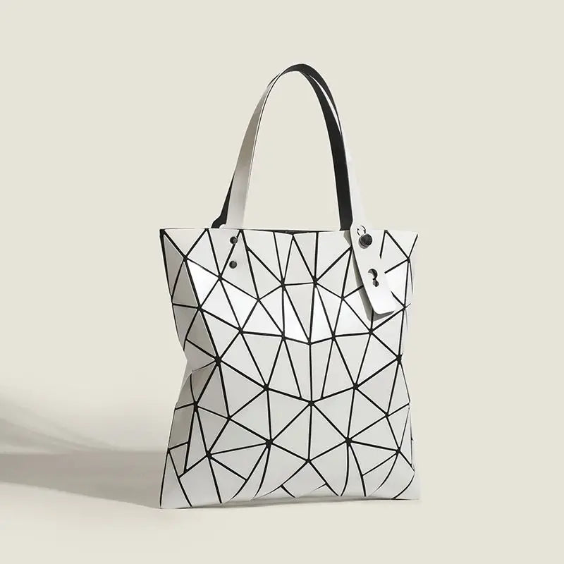Luminous Bag Reflective Geometric Bags for Women 2024 Quilted Shoulder Bags Totes Female Handbags Bolsa Feminina Sac À Main