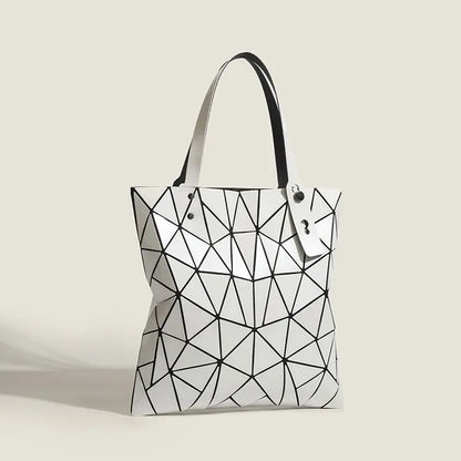 Luminous Bag Reflective Geometric Bags for Women 2024 Quilted Shoulder Bags Totes Female Handbags Bolsa Feminina Sac À Main