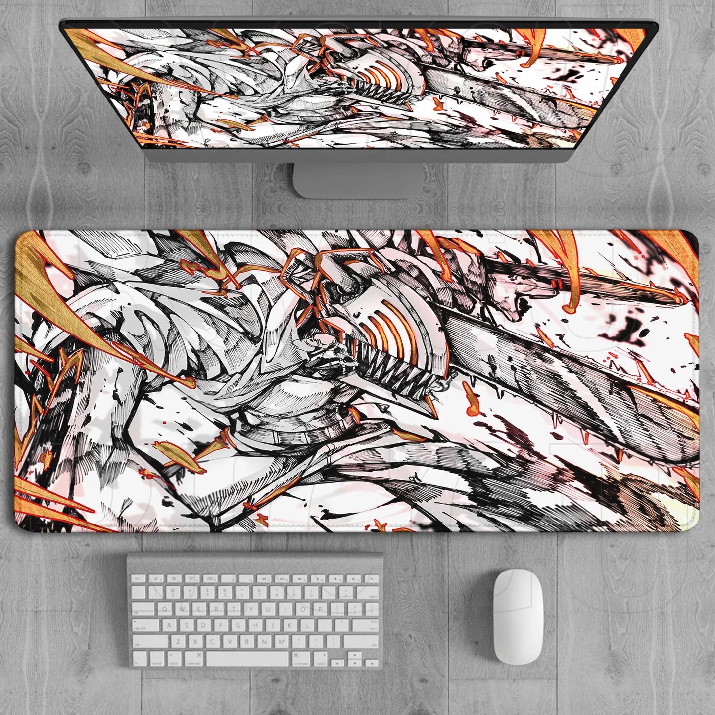 HD Chainsaw Man XXL Mouse Pad Anime reze Gamer Makima Gaming PC Accessories Mouse pads Large Keyboard Desk Mat Computer Keyboard