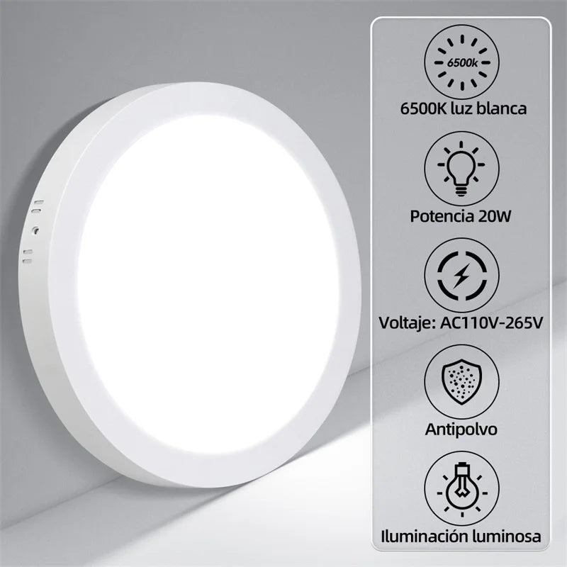 Modern Led Ceiling Lamps 15/20/30W Ceiling Panel Fixtures AC 110V-220V For Room Living Bedroom Kitchen Home Decor Panel Lights