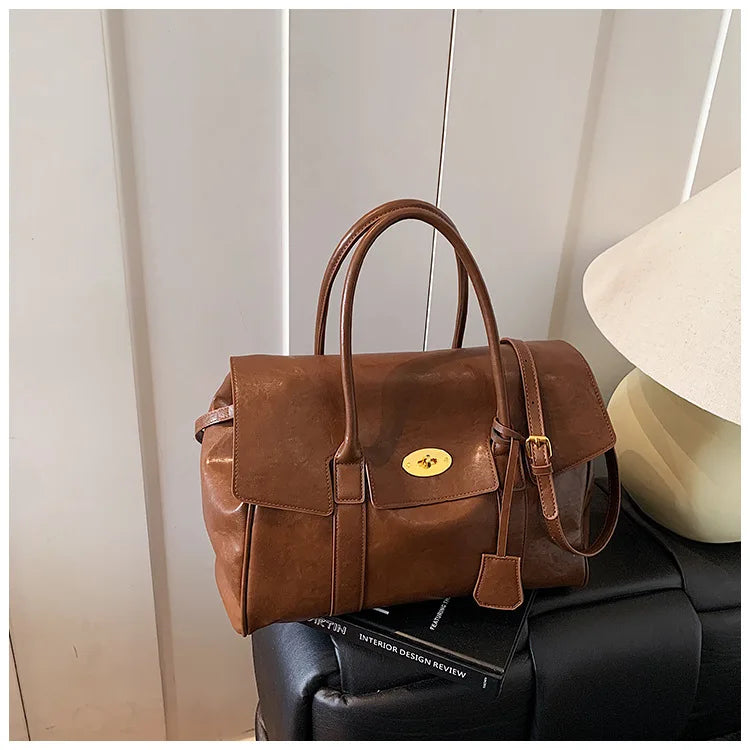 Fashion Women's High-quality Pu Leather Handbag 2026 New Business Large Capacity Commuter Shoulder Crossbody Bags for Women
