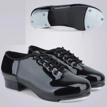 Sports Dance Shoes Adult Children Performance Tap Dance Shoes Soft Sole Natural Leather Shoes Step Sneakers Dance Shoes