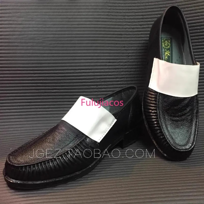Fulujiacos Michael Classic Leather Shoes Sole Easy Moonwalk Tap Dancer