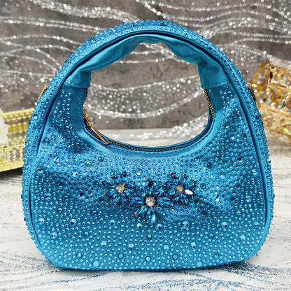 Venus Chan Olive-Green Pointed-Toe Women's High Heels Shoes and Bags for Party Rhinestone Evening Elegant Luxury Handbag
