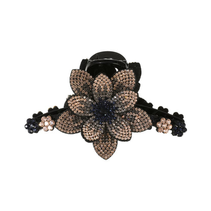 AWAYTR New Flower Hair Claws Clips Hairpins For Girls Women Fashion Rhinestone Hairgrip Barrettes Hair Crab Hair Accessories