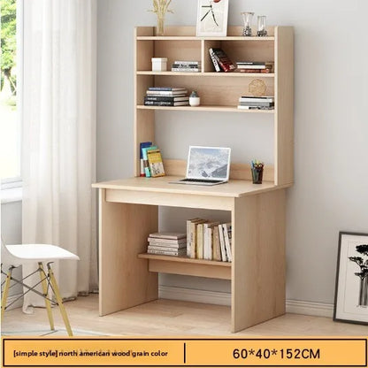 Aesthetic Desk Home Modern Simple Bookshelf Integrated Student Bedroom Learning To Write With Drawing Desk Office Computer Desk