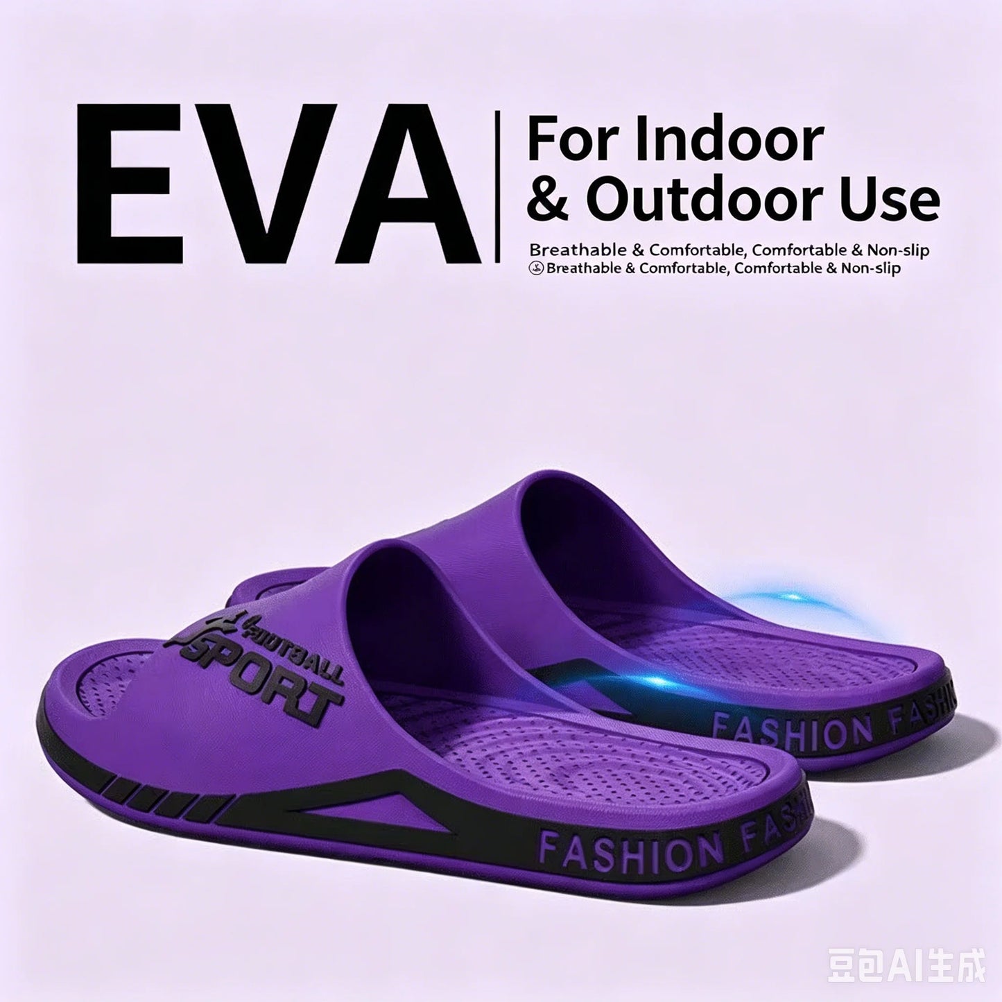 New Men's Slippers for Summer Outdoor Wear, EVA Sports Trend, Couple's Home Bathroom, Soft Soled Home, Men's Cool Slippers
