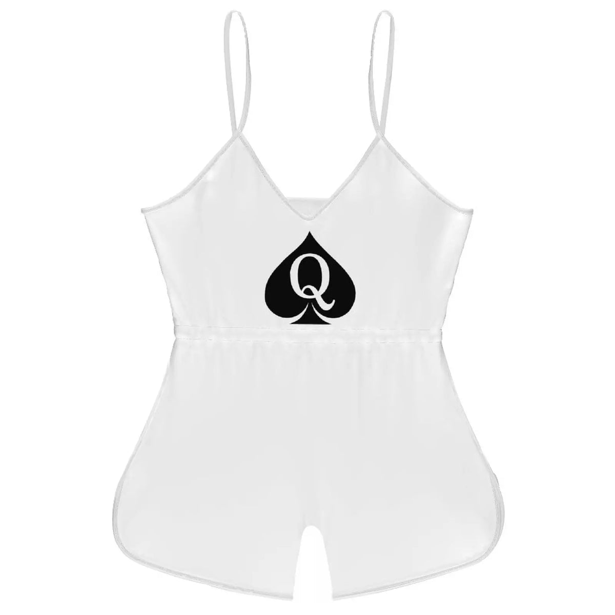 Queen of Spades Women's Sling Sleeveless Short Jumpsuit Rompers Backless Playsuit