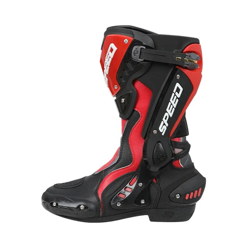 Men's Steel Toe Enduro Motorcycle Motocross Boots Leather safety Cross Ankle Gear Shift Shoes for Off-Road Racing Accessories