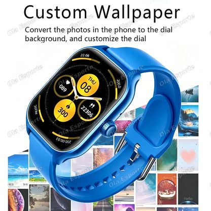 2026 New Men's Smart Watch Women's Gift Heart Rate Blood Oxygen ECG Sports Fitness Watch Electronics Bluetooth Call Smartwatch
