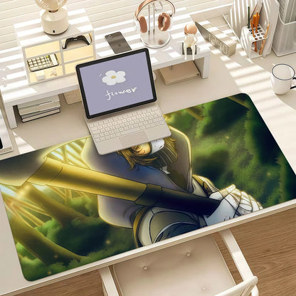 Creepypasta T-Ticci Toby Mouse Pad Anti Slip Rubber Edge Locked Thickened Laptop Gaming Desk Mat