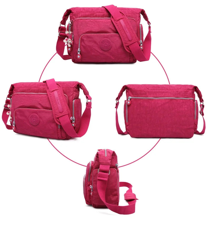 TEGAOTE Messenger Bags Women Crossbody Shoulder Bag Lady Bolsa Feminina Mujer Large Solid Beach Travel Bag Female Zipper 2024