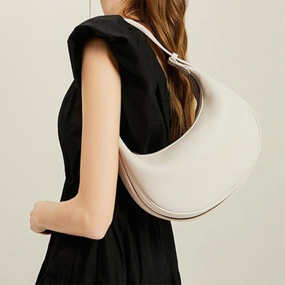 FOXER Brand PU Leather Women's Shoulder Bag 2026 Fashion Lady Crescent Luxury Design Half-moon Handbag Crossbody Bag Girl Gift