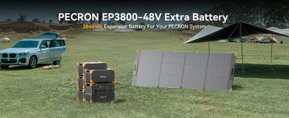 Used-EP3800-48V 3840Wh PECRON Portable Power Station Expansion Battery for E3600LFP/E3800LFP/F3000LFP/E2400LFP/E1500LFP/E1000LFP Solar Generator for Home Use