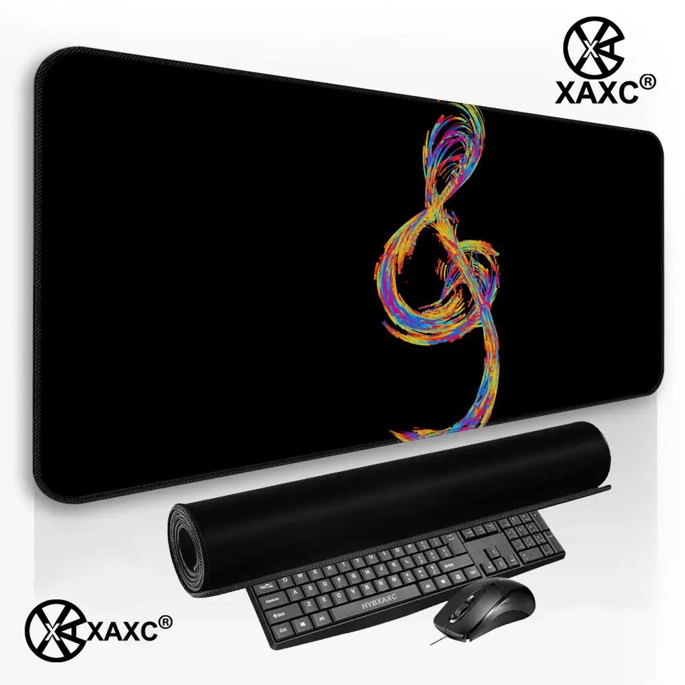 Musical Symbols Mouse Pad large keyboard mouse desk pad non-slip rubber gaming mouse pad laptop mouse carpet XAXC