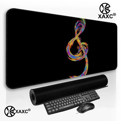 Musical Symbols Mouse Pad large keyboard mouse desk pad non-slip rubber gaming mouse pad laptop mouse carpet XAXC