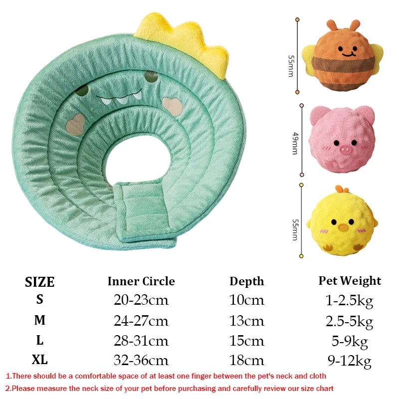 Soft Elizabeth Recovery Collar for Cats Dogs - Anti-Lick Bite Protection Cone Adjustable Pet Post-Surgery Neck Cover Wholesale