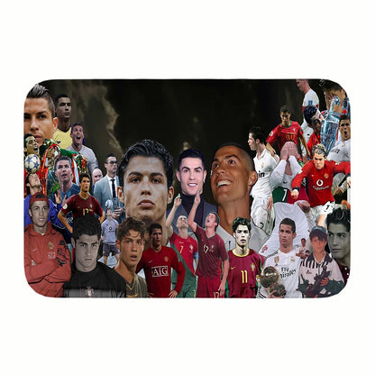 C-CristianoS R-Ronaldo CR7 Doormat Kitchen Rugs for Bedroom Front Door Mat Non-slip Pad Room Decoration Motorcycle Carpet Home