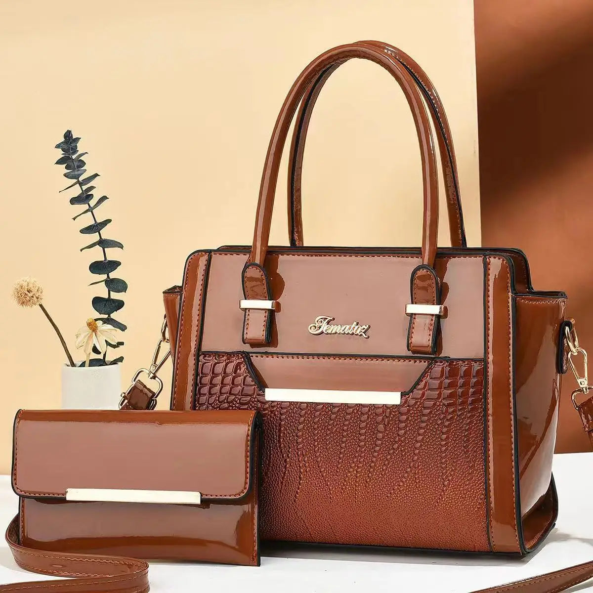 Brand Ladies Shoulder Bag 2 Piece Set Luxury Handbags Women Bags Designer Hand Bags for Women 2025 New Crossbody Sac