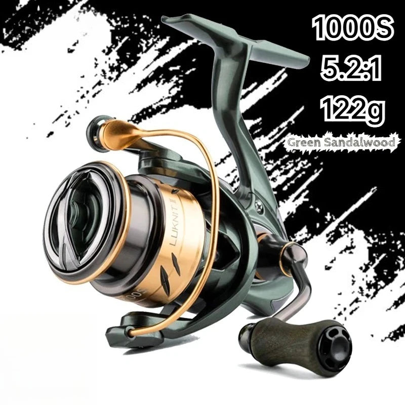 Ultralight Carbon Spinning Reel 1000S–1200S 5.2:1 Gear Ratio 9kg Max Drag  Micro Lure Fishing Reel for Freshwater   Saltwater