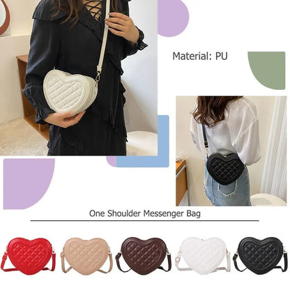 Luxury Love Shaped Shoulder Bag Small Handbags Designer Crossbody Bags Women Sling Purse Red Peach Heart Phone Bag Shoulder Bag