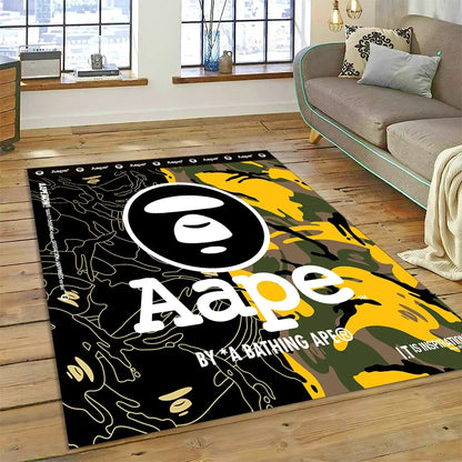 3D Printing B-BAPE Fashion Carpet Rug for Bedroom Living Room Home Sofa Decoration,Children Game Large Decor Floor Mat Gift