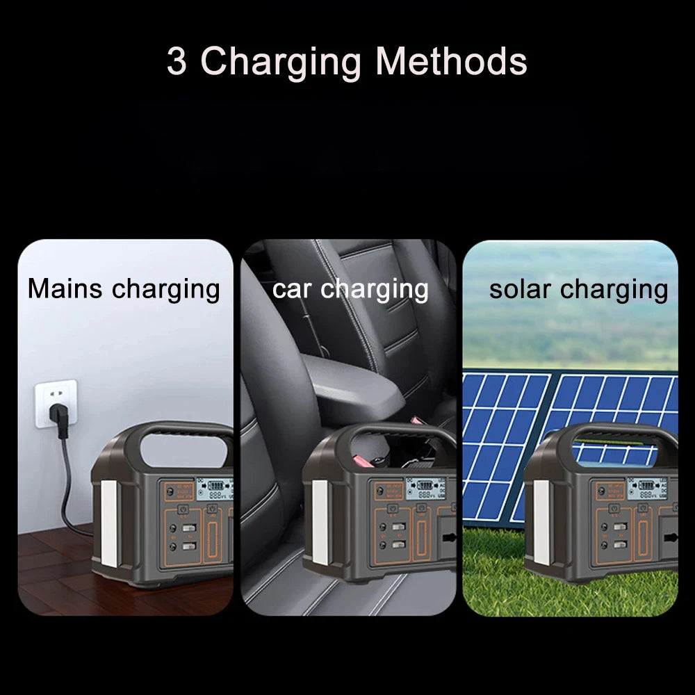 jsdsolar 100W Portable Power Station Power Generator 110V 220V LED Light Emergency Solar Power Bank for Outdoor Camping Travel