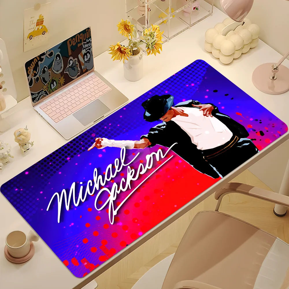 M-Michael J-Jackson Mouse Pad Large Desk Mat Keyboard Ergonomic Office Rubber PC Non-slip Anti-fray Home Custom Best Price