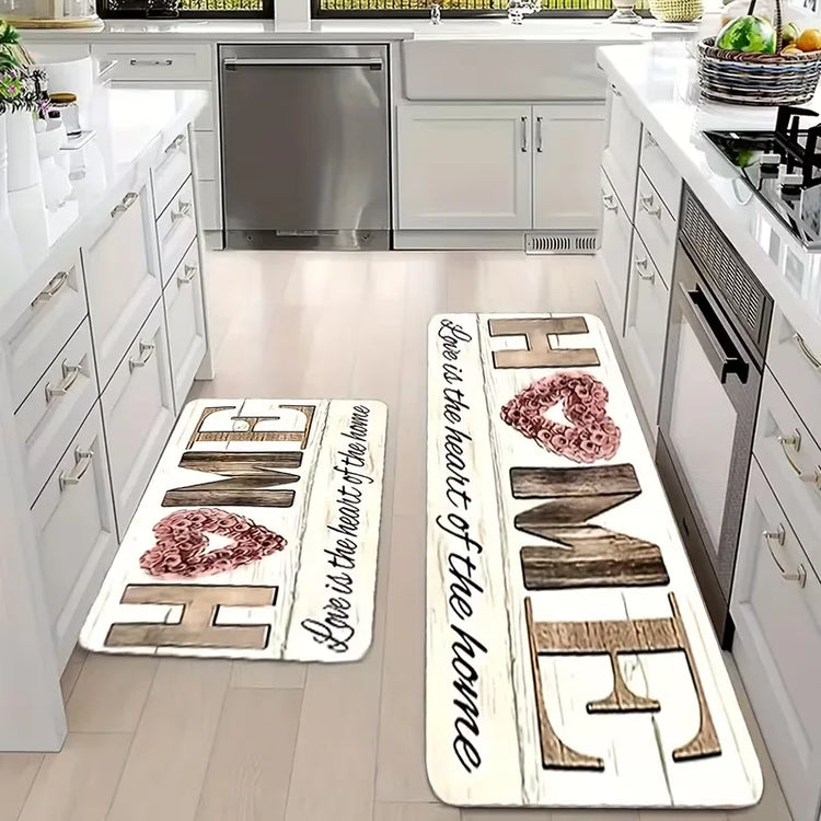 Kitchen Rugs for Home Decor, Featuring Anti-Slip Properties for Kitchen Runner, Bedroom, Living Room, and As Mats for Doorways