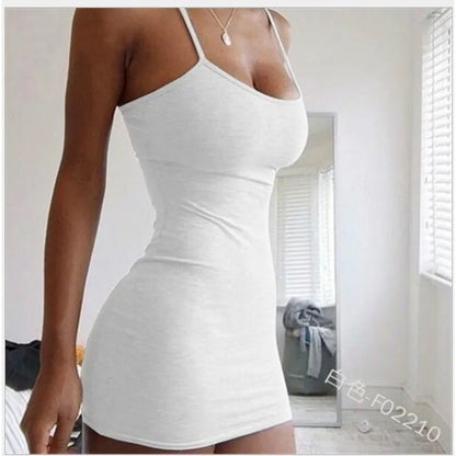 Summer Women Tight Bodycon Dress Nightclub High Slit Dress Sexy Strappy Beach Dress Outdoor Maxi Dress