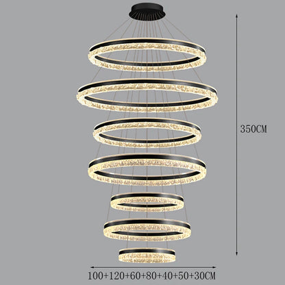 Modern Home Decor Ring LED Lights Pendant Light Lamps for Living Room Chandeliers for Dining Room Hanging Light Indoor Lighting