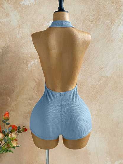 Sexy Halter Jumpsuits 2026 Summer Fashion Clothes Women One Piece Elegant Luxury Bodycon Club Party V Neck Jumpsuits