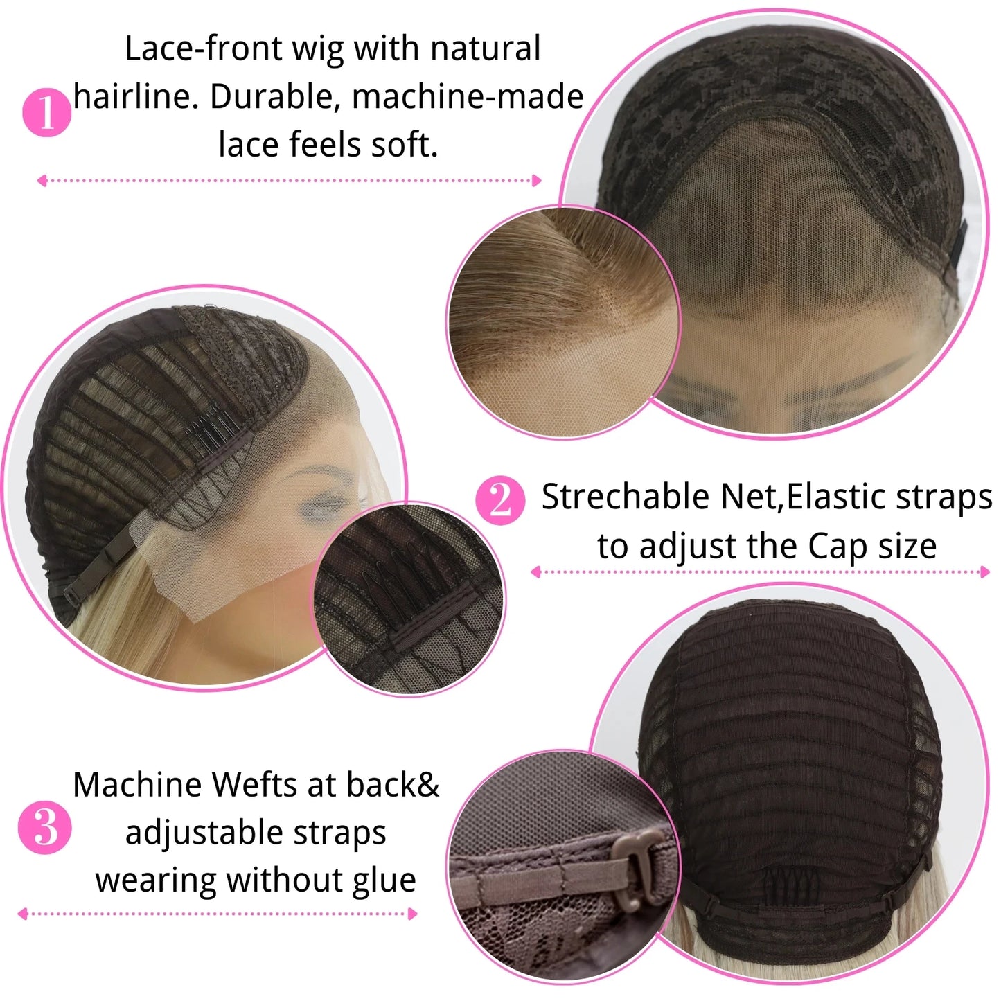 Green 13x4 Lace Front Wigs for Women 26 Inch Long Straight Synthetic Hair Wig Glueless 150% Density Natural Looking