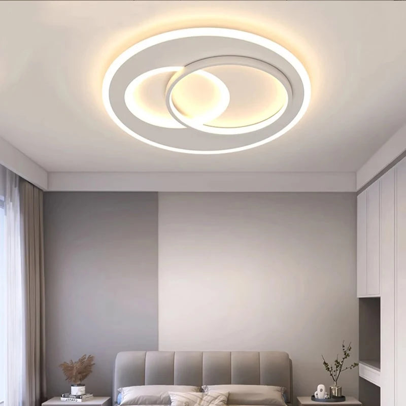 Modern LED Ceiling Lamp Square Ultrathin Living Room Lights with Remote Control Bedroom Study Dining Home Decor Lighting Fixture