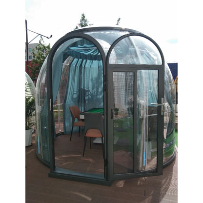 Clear Igloo Geodesic Dome Bubble Tent Detachable Modern Design Aviation Aluminum Alloy Sound Heat Insulation Bubble House