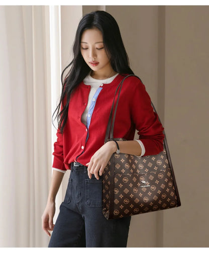 Genuine Brand High Quality Leather Casual Tote Luxury Handbags Women Bags Designer Shoulder Top-handle Bags for Women Sac A Main
