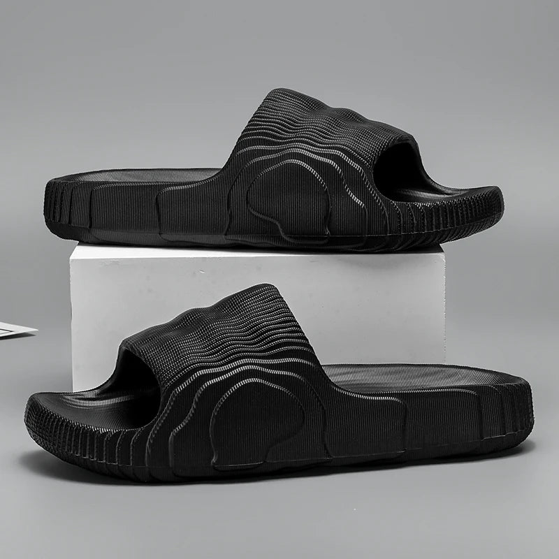 Summer Lightweight Beach Slides For Men Women Non Slip Soft Sole Solid Color Casual Sandals Couple Outdoor Slippers