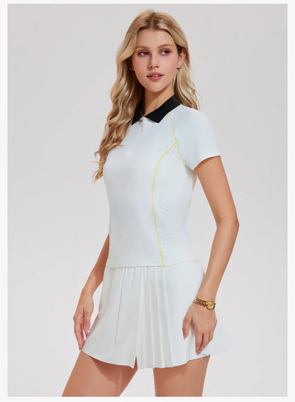 WESTSHAN EU US Size Women A-Line High-Waisted Safty Shorts Pleated Skirt Pickball Tennis Jogger Badminton Golf Sports Skirt
