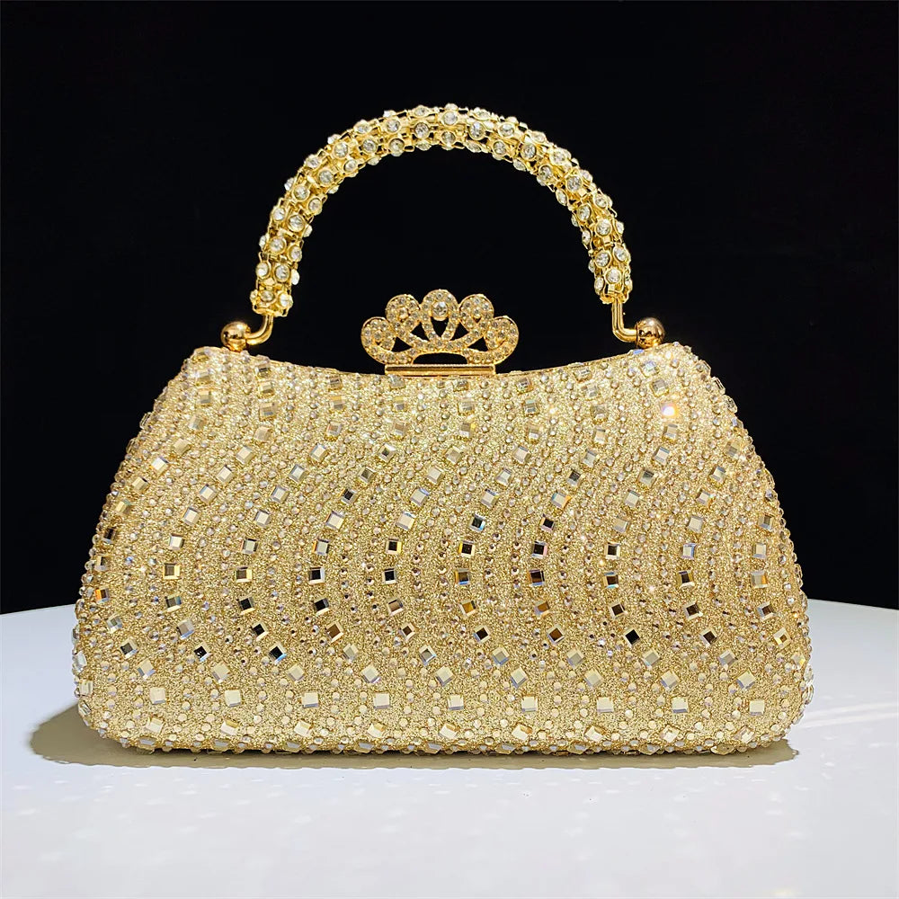 Elegant Purse Trend Luxury Designer Chain Shoulder Bag Women's Handbags Wallets Evening Bags for Wedding Bolso 2026 New Gift