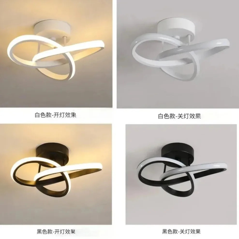 LED Strip Aisle Ceiling Lights Modern Minimalist Living Room Lamps For Balcony Entrance Home Decor Fixtures various styles